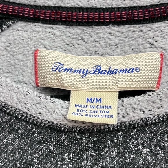 Tommy Bahama Men’s Marlin Grey Fleece Pullover Crewneck Sweater Size Medium - Picture 9 of 11